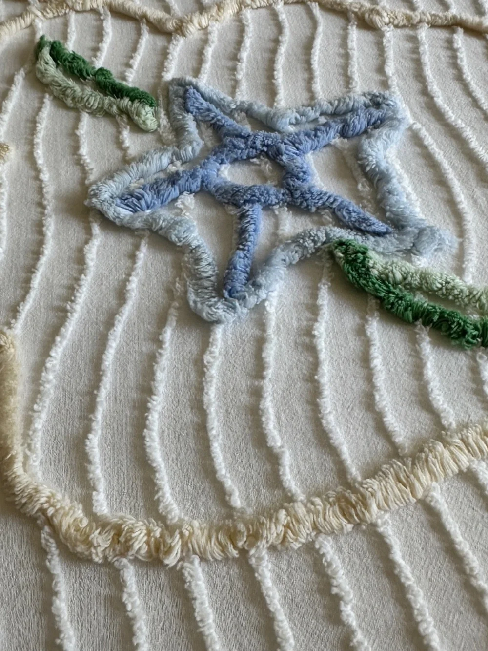 Chenille Bedspread Coverlet vintage chenille